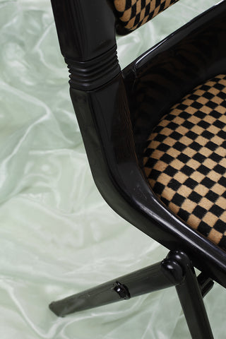 Chequered vintage office chair