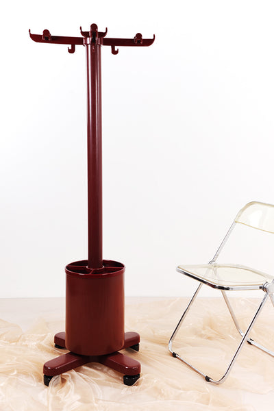 Ettore Sottsass Coat stand vintage oxblood