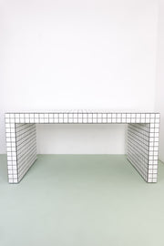 unique white table