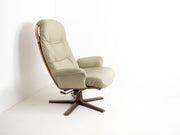 Mid century Swedish swivel chair