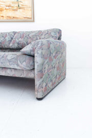 Floral Cord Maralunga Sofa by Magistretti for Cassina