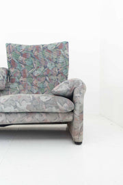 Floral Cord Maralunga Sofa by Magistretti for Cassina