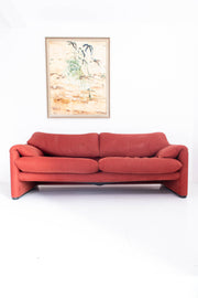 Rare 190cm Maralunga Sofa by Vico Magistretti for Cassina