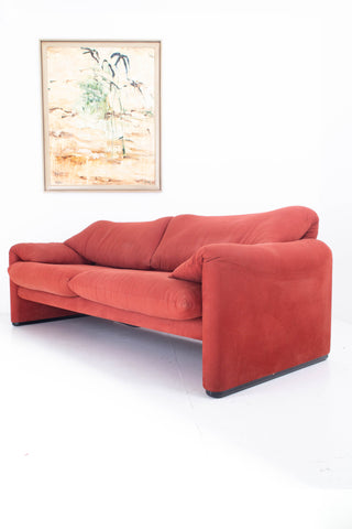 Rare 190cm Maralunga Sofa by Vico Magistretti for Cassina