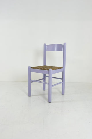 Vintage Italian Chair in Lilac and String