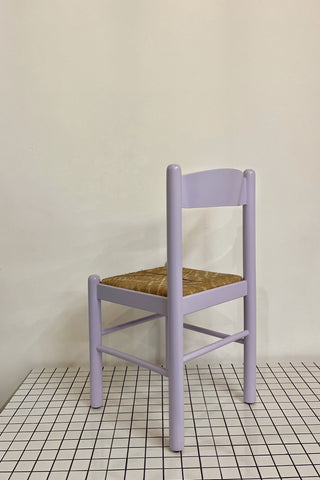 Vintage Italian Chair in Lilac and String