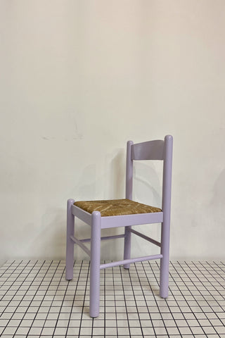 Vintage Italian Chair in Lilac and String