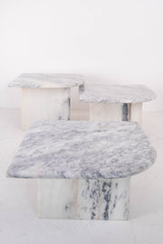 Marble Nesting Trio - Carrara Stone