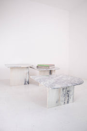 Marble Nesting Trio - Carrara Stone