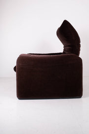 Maralunga Armchair by Magistretti for Cassina with Footstool