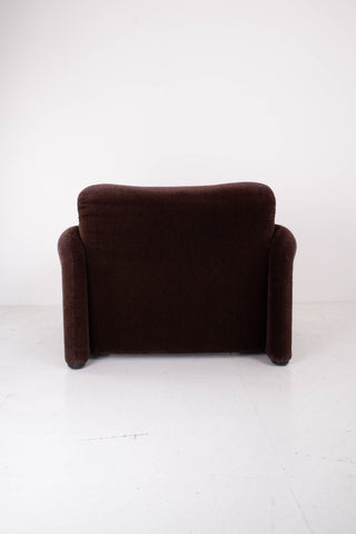 Maralunga Armchair by Magistretti for Cassina with Footstool