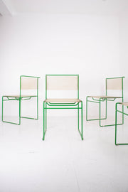 Green Spaghetti Chairs by Belotti for Fly Line