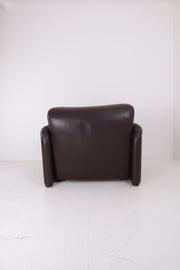 Maralunga Leather Armchair by Magistretti for Cassina