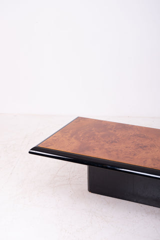 Spliced Burl Wood Coffee Table