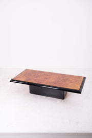 Spliced Burl Wood Coffee Table