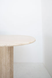 Oval Travertine Dining Table