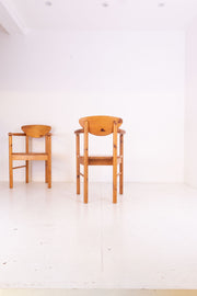 Chunky Pine Carver Chairs