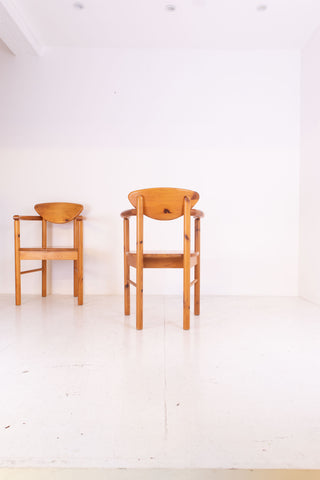 Chunky Pine Carver Chairs
