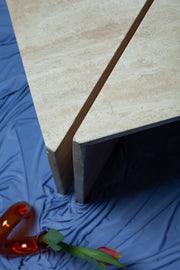 travertine side tables by Up and UP