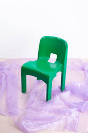 Vintage Kartell green chair by Joe Colombo
