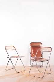 Castelli folding chairs vintage pink