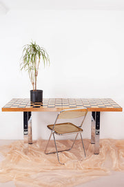 Tiled kitchen table vintage 