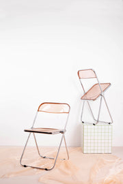 Retro Plia folding chairs by Castellli
