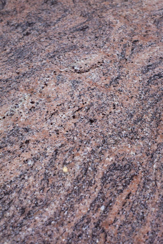 Close up of granite grain and veins 