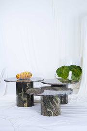 Marble Nesting Tables - Dusky Rose/Sage/Charcoal