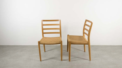 Møller oak dining chairs