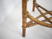 Bamboo and rattan stool