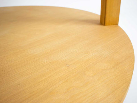 Blonde wood coffee table