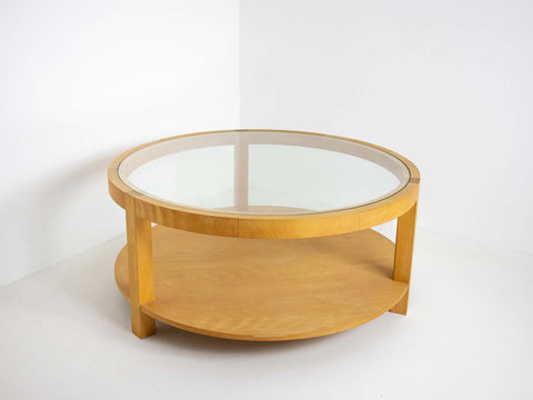 Round vintage coffee table