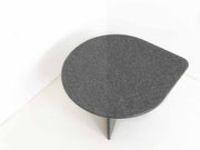Vintage black marble side table