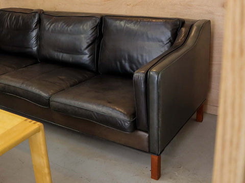 Danish Modern leather sofa