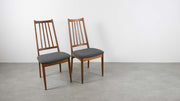 High-back Danish dining chairs