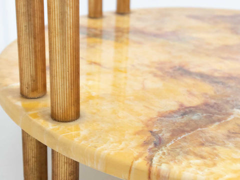 Retro marble-look coffee table