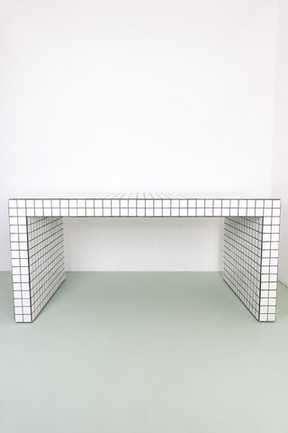unique white table