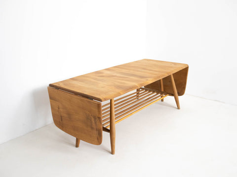Solid wood mid century coffee table