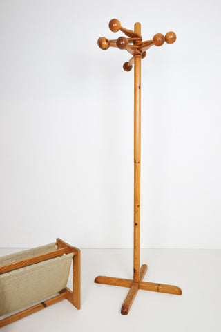 1970's French Pine Coat Stand