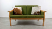 Green Hans Wegner sofa