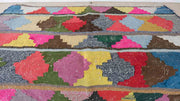 Geometric Kilim rug pattern