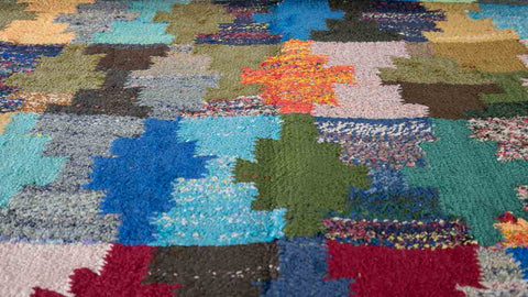 Kilim rug pattern detail
