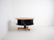 Vintage revolving coffee table
