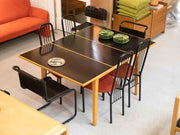 Extending mid century modern dining table