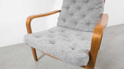 lounge chair with headrest and footstool