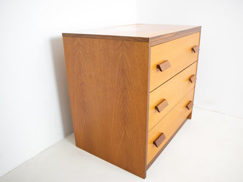 teak mid century modern chest of drawers