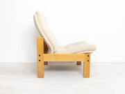Vintage Oak Reclining Lounge Chair
