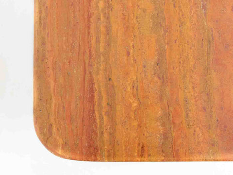 Vintage Italian Marble Coffee Table - Burnt Orange