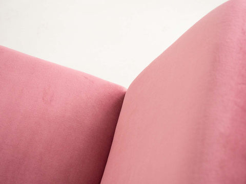Knoll sling chair pink velvet